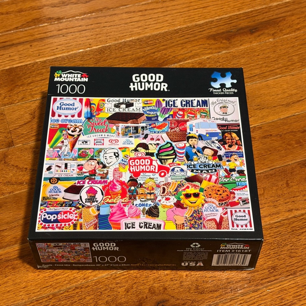 Good Humor Ice Cream Puzzle Box - Colorful Retro Collage